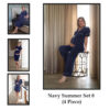 Hannah Grace Maternity Navy Summer Set 8 (4 Piece)