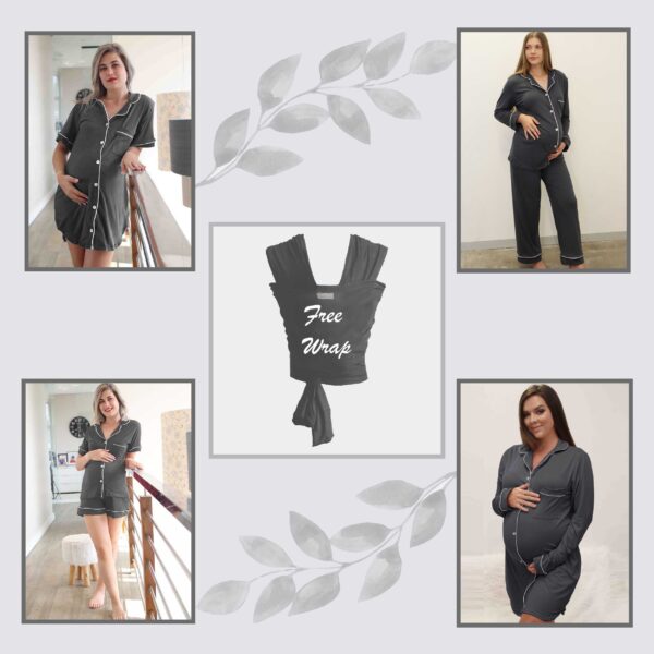 Hannah Grace Maternity Charcoal Cross Season Combo