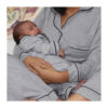 Kiddies Grey PJ Set with Black Piping