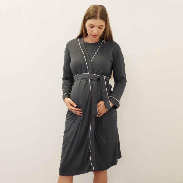 Charcoal Winter Gown