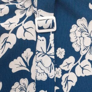 Limited Edition Indigo Floral Viscose Cotton Breastfeeding Apron - Image 3