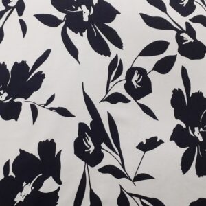 Limited Edition Black and Cream Floral Viscose Cotton Breastfeeding Apron - Image 3