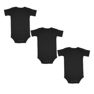 3 Pack Black rompers