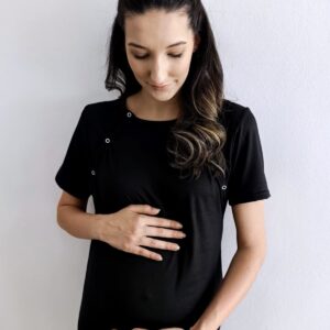 Hannah Grace Birthing Gown - Black - Image 6
