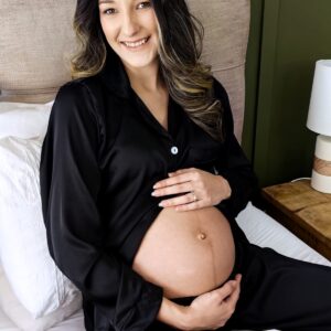 Luxe Bump- Black Armani Satin PJ - Image 6