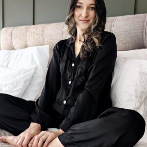 Luxe Bump- Black Armani Satin PJ