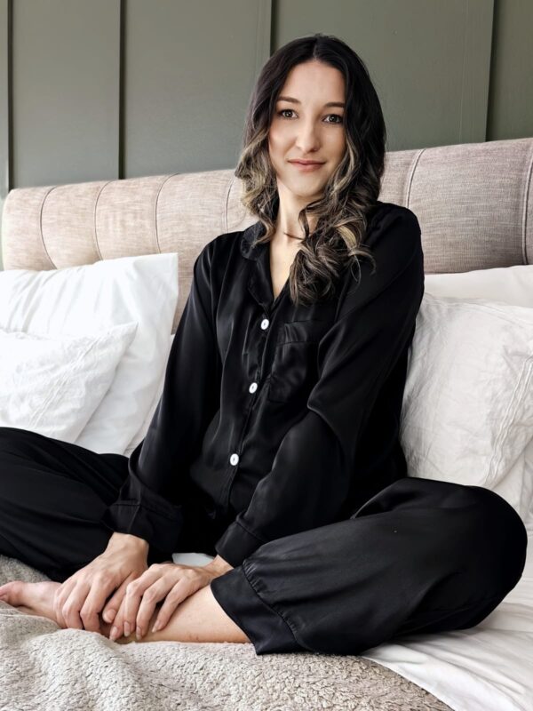 Luxe Bump- Black Armani Satin PJ