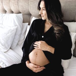 Luxe Bump- Black Armani Satin PJ - Image 3