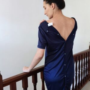 Hannah Grace Birthing Gown - Navy - Image 5
