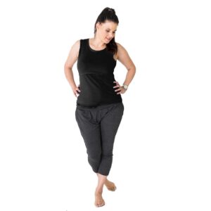 Hannah Grace Maternity Black Breastfeeding Vest