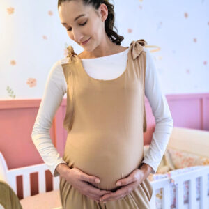 Hannah Grace Blush Beige Tank Jumpsuit - Image 3