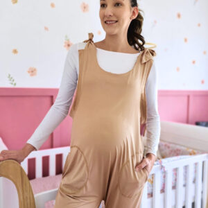 Hannah Grace Blush Beige Tank Jumpsuit - Image 2