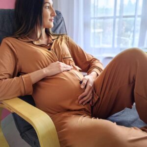 Hannah Grace Maple Rose Winter PJ with Black Piping - Image 3
