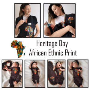 Heritage African Ethnic Print Baby Combo Set