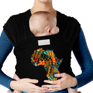 Hannah Grace Maternity African Map Baby Wrap Carrier - Image 2