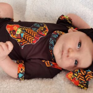 Heritage African Ethnic Print Baby Combo Set - Image 2