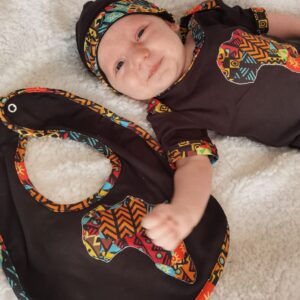 Heritage African Ethnic Print Baby Combo Set - Image 4