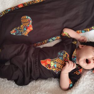 Heritage African Ethnic Print Baby Combo Set - Image 5