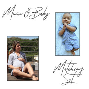 Summer Grey Mom and Me Matching Set