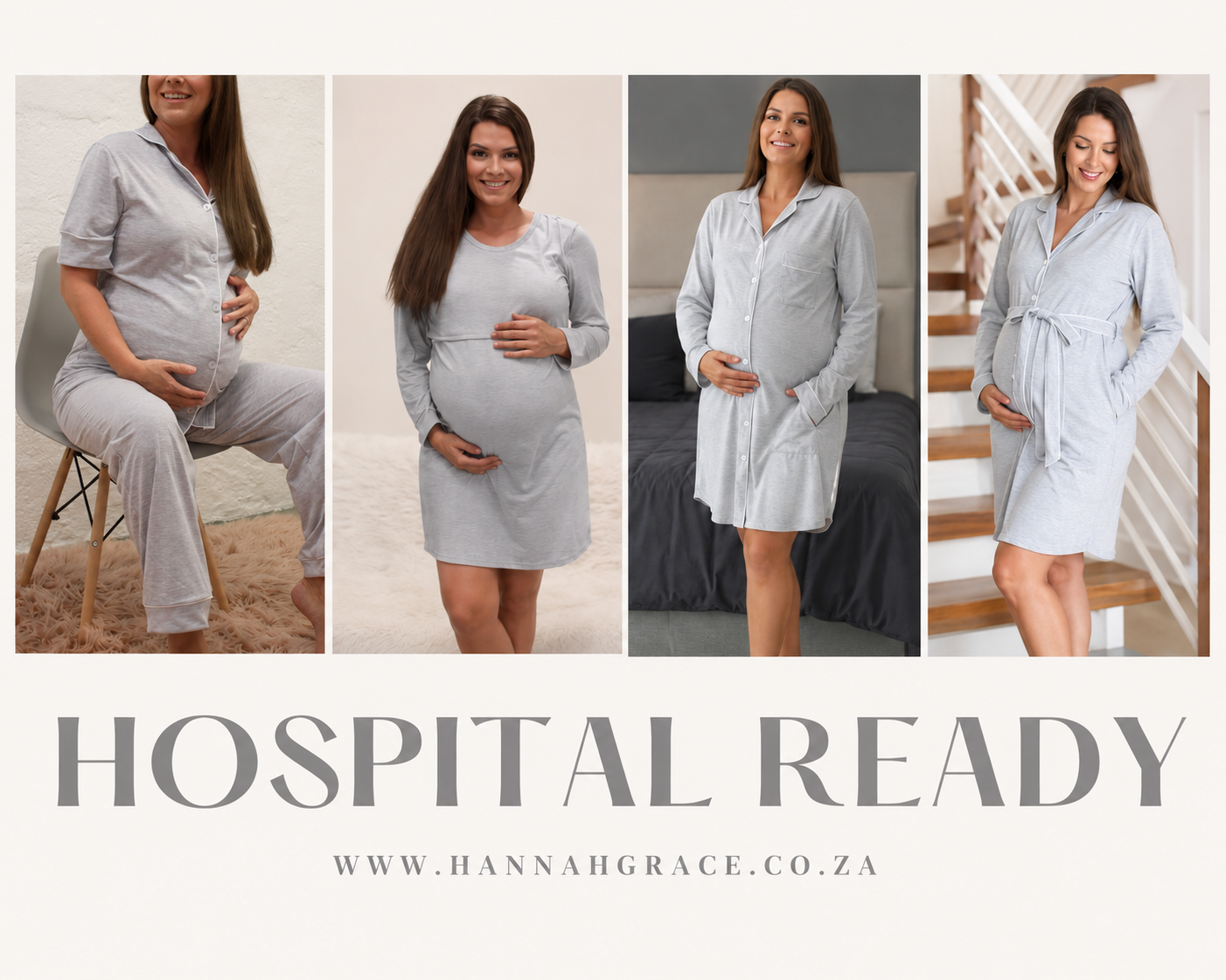 Hannah Grace Maternity Light grey Set 9 ( 4 piece)