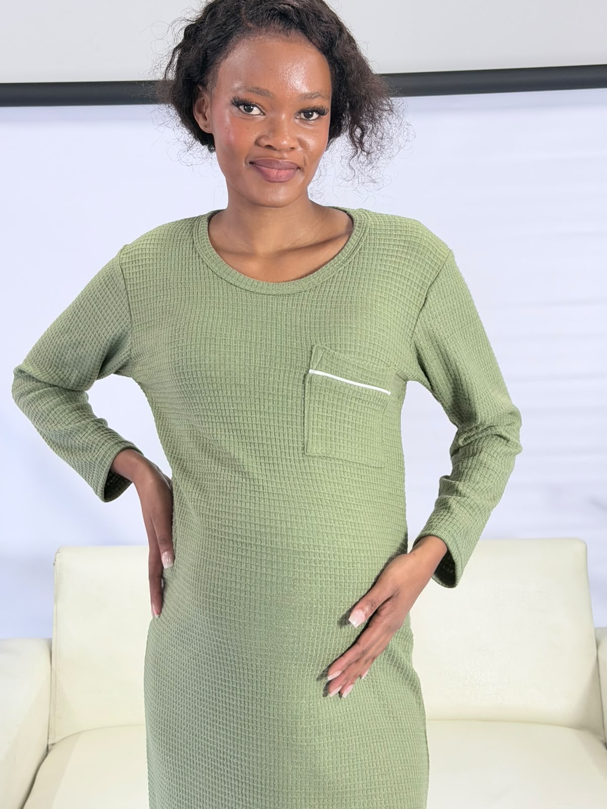 Matcha winter nightie