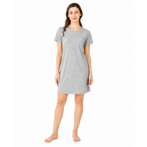 Hannah Grace Maternity Post-Partum Grey Summer Lounging Nightie